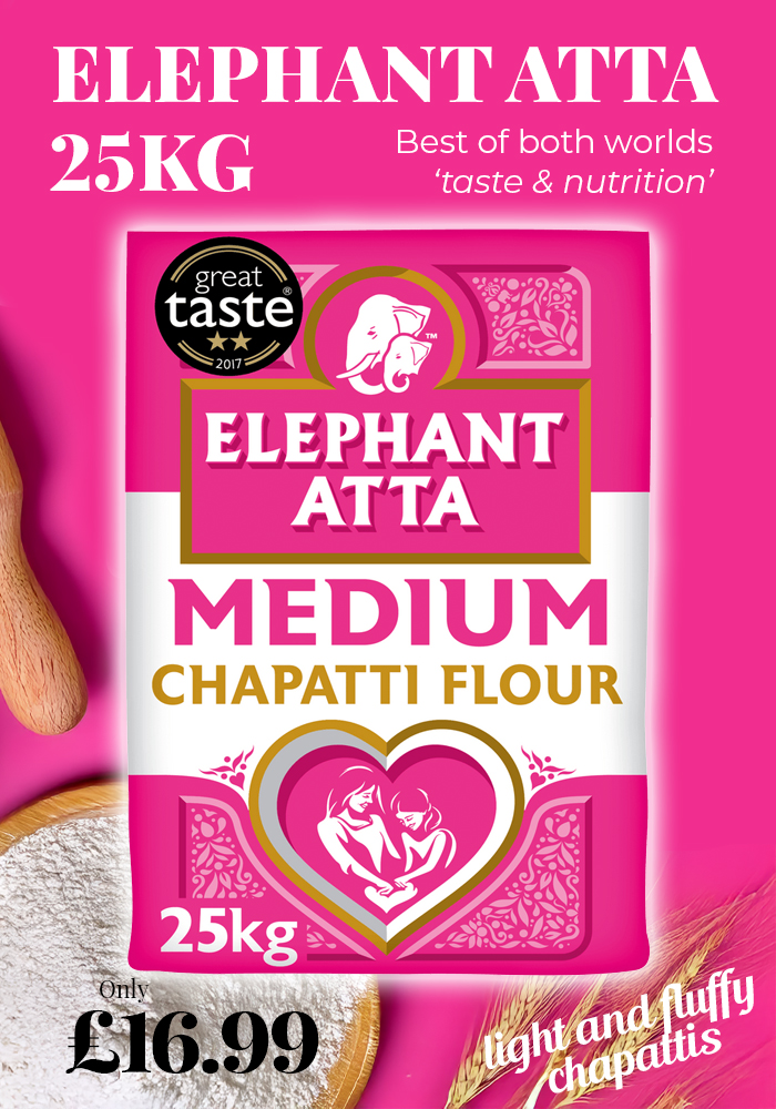 Elephant Atta 25kg Medium Flour for Chapatti
