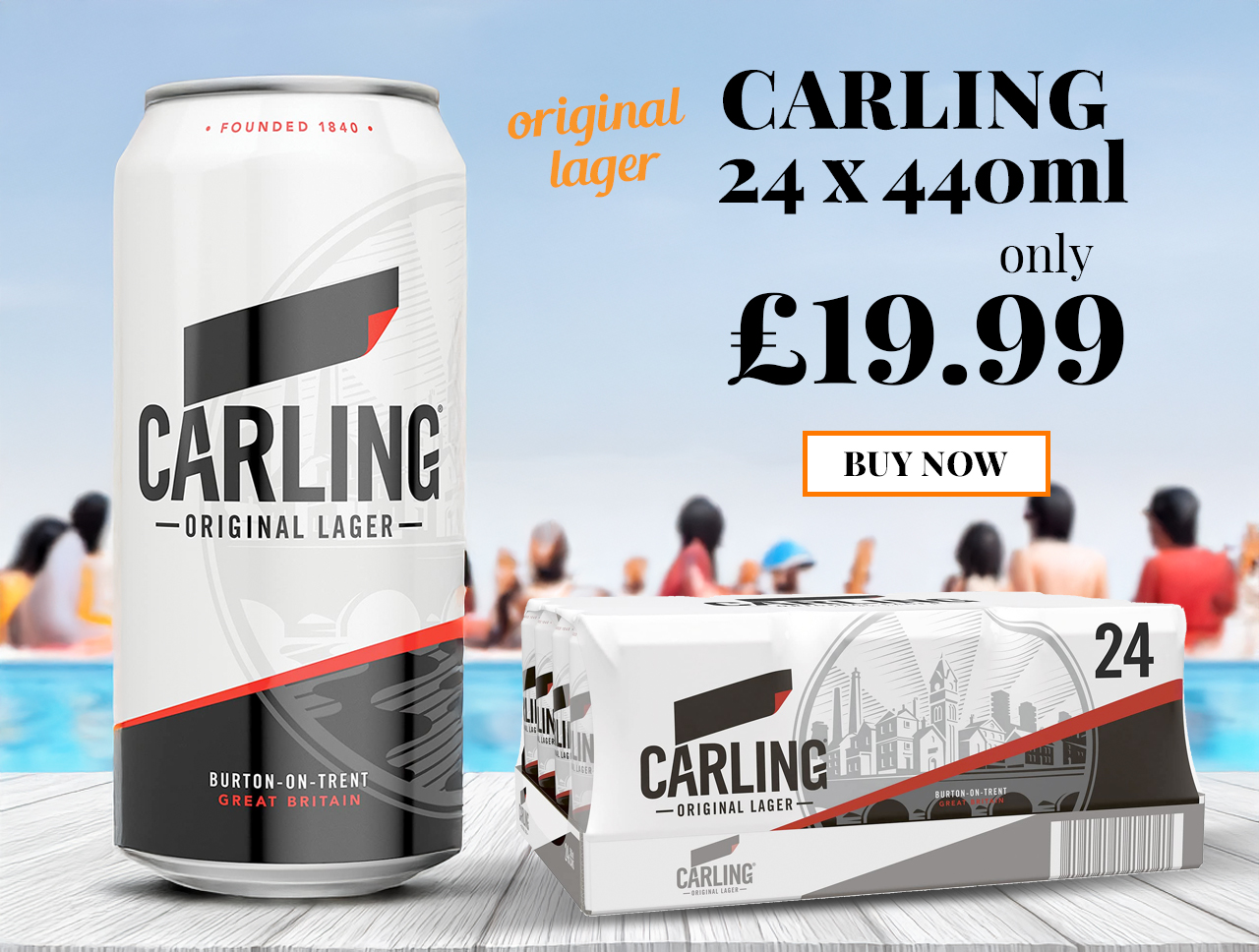 Carling Cans 24 x 440ml £19.99