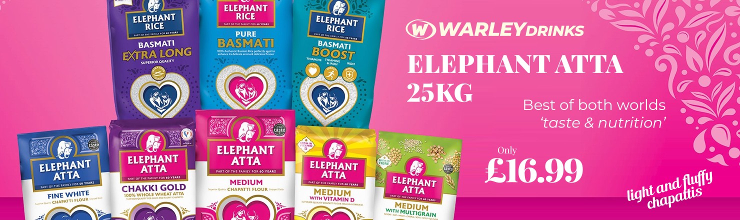 Offers on Elephant Atta, now available in a generous 25kg family pack Offers on Elephant Atta, now available in a generous 25kg family pack